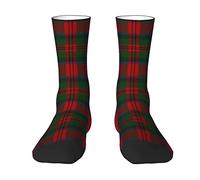 Unedskck Scottish Clan Macduff Tartan Plaid Crew Socks for Men Women, Athletic Socks Novelty Fashion Casual Tube Sock Sports Dress Socks