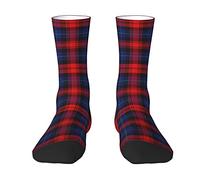 Unedskck Scottish Clan Maclachlan Mclaughlin Tartan Plaid Crew Socks for Men Women, Athletic Socks Novelty Fashion Casual Tube Sock Sports Dress Socks