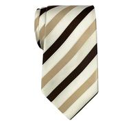 Unedskck Three-Colour Stripe Woven Microfiber Men's Tie Necktie
