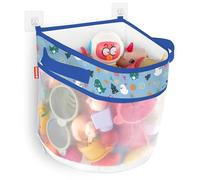 UNEEDE Bath Toy Storage, 3.46Gallon Bathroom Toy Storage, Quick Access Bath Toy Net For Bathtub, Quick Dry net For Bathtub, Machine washable（Blue Dinosaur)