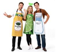 Uneedity 3Pcs Group Halloween Costumes Funny Tequila Lime and Salt