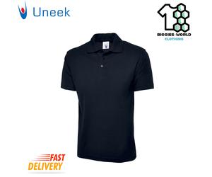 Uneek 101 Classic Unisex Polo Shirt Short Sleeve Casual or Work Top PACK of 2/4