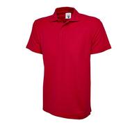 Uneek 220Gsm Unisex Classic Polo Shirt - Red - Small