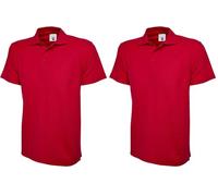 Uneek UC101 Classic Polo Shirt 220GSM Red S Colour: Red, Size: S S