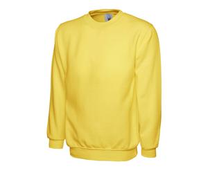 Uneek 300G Plain Classic Crewneck Sweatshirt Yellow XxxLarge