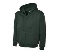 Uneek Adults Classic Full Zip Hooded Sweatshirt Breathable Comfy Hooded Top