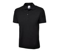 Uneek UC101 Classic Polo Shirt 220GSM Black XL Colour: Black, Size: XL XL