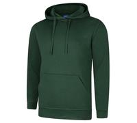 Uneek UC509 Deluxe Hooded Sweatshirt Bottle Green M Colour: Green, Siz M