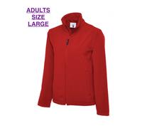 Uneek Jacket UC612 Soft Shell Classic Full-Zip Waterproof Windproof Breathable Red 4XL