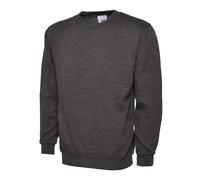 Un lassic Charcoal Sweatshirt 50% Cotton 50% Polyester Set in Sleeve