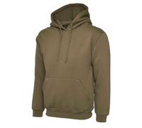Uneek UC502 Classic Hoodie 300GSM Military Green 2XL Colour: Military 2XL