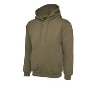 Uneek UC502 Classic Hoodie 300GSM Military Green 2XL Colour: Military 2XL