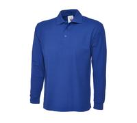 UN lassic Long Sleeve Polo Shirt Unisex Plain Work Top UC113 (2 for £21)