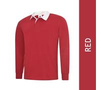 UN lassic Rugby Shirt UC402 XS-3XL Cotton Teamwear 5 Colours Soft Touch