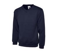 UN lassic V-Neck Sweatshirt Unisex Plain Pullover Mens Jumper Top UC204