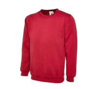 Uneek UC203 Classic Sweatshirt 300GSM Red S Colour: Red, Size: S S