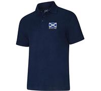 Uneek clothing Scotland Flag Polo Shirt - Unisex- Colour Navy - XS to 8XL (7XL)