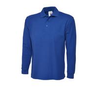 Un lothing UC113 Men Long Sleeve Taped Neck Polo Shirt