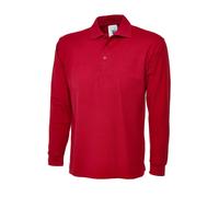Un lothing UC113 Men Long Sleeve Taped Neck Polo Shirt