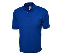 Un otton Rich Poloshirt 100% Cotton Knitted Collar Enzyme Washed UK Size
