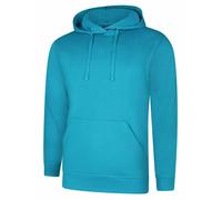 Uneek Deluxe Hooded Sweatshirt Soft Casual Mens Pullover Hooded Jumper XS-5XL