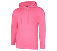Uneek Deluxe Hooded Sweatshirt Soft Casual Mens Pullover Hooded Jumper XS-5XL