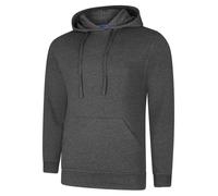 Uneek UC509 Deluxe Hooded Sweatshirt Charcoal XS Colour: Charcoal, Siz XS