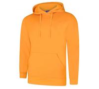 Uneek - Unisex Deluxe Hooded Sweatshirt/jumper - 60% Ring Spun Combed Cotton 40% Polyester - Tiger Gold - Size Xs