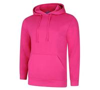 Uneek UC509 Deluxe Hooded Sweatshirt Hot Pink S Colour: Hot Pink, Size S