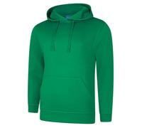 Deluxe Hooded Sweatshirt Jumper Uneek Clothing Dark Green S