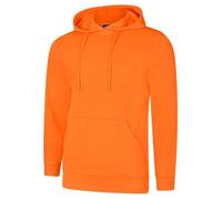 Uneek UC509 Deluxe Hooded Sweatshirt Orange XS Colour: Orange, Size: X XS