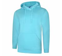 Uneek Deluxe Hooded Top Sweatshirt Hoodie Hoody Quality Work Wear Plain Club Gym