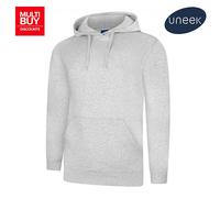 Uneek Deluxe Hoodie Unisex XS-5XL Soft Fit 60/40 Cotton Poly 11 Colours Availabl