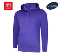 Uneek Deluxe Hoodie Unisex XS-5XL Soft Fit 60/40 Cotton Poly 11 Colours Availabl
