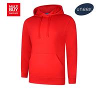 Uneek Deluxe Hoodie Unisex XS-5XL Soft Fit 60/40 Cotton Poly 11 Colours Availabl