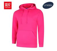 Uneek Deluxe Hoodie Unisex XS-5XL Soft Fit 60/40 Cotton Poly 11 Colours Availabl