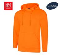 Uneek Deluxe Hoodie Unisex XS-5XL Soft Fit 60/40 Cotton Poly 11 Colours Availabl