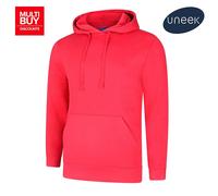 Uneek Deluxe Hoodie Unisex XS-5XL Soft Fit 60/40 Cotton Poly 11 Colours Availabl