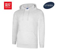 Uneek Deluxe Hoodie Unisex XS-5XL Soft Fit 60/40 Cotton Poly 11 Colours Availabl
