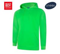 Uneek Deluxe Hoodie Unisex XS-5XL Soft Fit 60/40 Cotton Poly 11 Colours Availabl