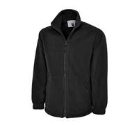 Uneek Fleece Full Zip Microfleece Mens Jacket Top Zipped Pockets Premium Feel