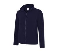 Uneek Fleece Jacket Zip Ladies Microfleece Coat Zipped Pockets Warm Classic Fit