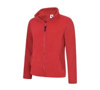 Uneek Fleece Jacket Zip Ladies Microfleece Coat Zipped Pockets Warm Classic Fit