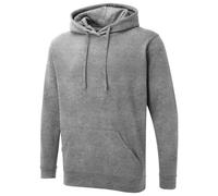 Uneek Clothing Hoodie UX Hoodie Unisex Hooded Pullover Heather Grey 4XL
