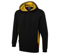 Uneek Hoodie Two-Tone Hooded Sweatshirt Top Hoody Pullover Sweater Big Pocket