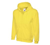 Uneek Hoody Full Zip Up Hooded Sweatshirt Zipped Unisex Hoodie Top Warm Strong