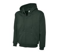 Uneek Hoody Full Zip Up Hooded Sweatshirt Zipped Unisex Hoodie Top Warm Strong