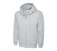 Uneek Hoody Full Zip Up Hooded Sweatshirt Zipped Unisex Hoodie Top Warm Strong