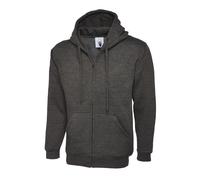 Uneek Hoody Full Zip Up Hooded Sweatshirt Zipped Unisex Hoodie Top Warm Strong