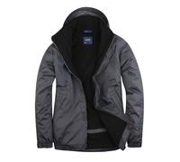 Uneek Jacket Waterproof Coat Hooded Bomber Micro Fleece Lined Fitted Outdoor Top
